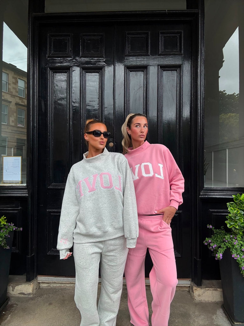 Grey Mockneck LOVE Sweatshirt